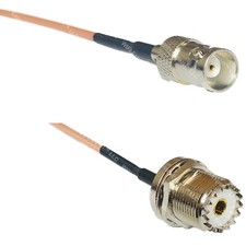 RG316 BNC FEMALE to UHF Female BULKHEAD RF Cable Rapid-SHIP LOT