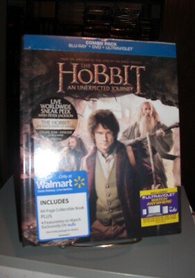 The Hobbit An Unexpected Journey Digibook Blu-ray DVD [2013] Walmart Exclusive