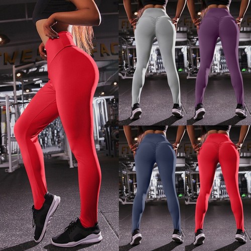 High Waist Ruched Yoga Pants for Women 