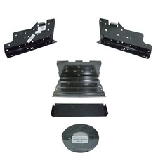 New Oem 04-15 Ford F650 F750 Dual Battery Box Tray Support Mount Bracket Kit