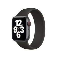 Black Size #11 42/44mm Silicone Solo Loop Band Compatible With Apple Watch