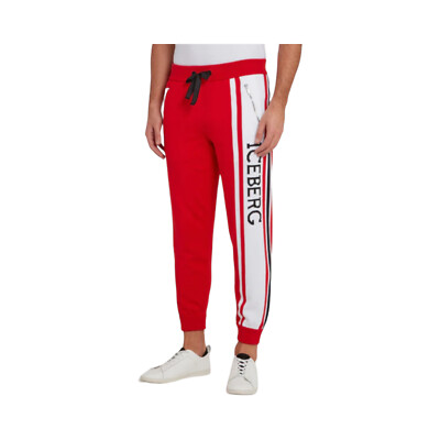 Iceberg Men's Red Knit Track Pants I1P0AB017604 - BRAND NEW WITH TAG