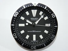 NEW BLACK DIAL,HANDS,MINUTE TRACK,BLACK INSERT SEIKO DIVERS 7002-7001/700J WATCH