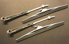 1951-1968 DODGE TRUCK 11" ANCO Clear Flex Vintage Wiper Blade & Adj. Arm Set 