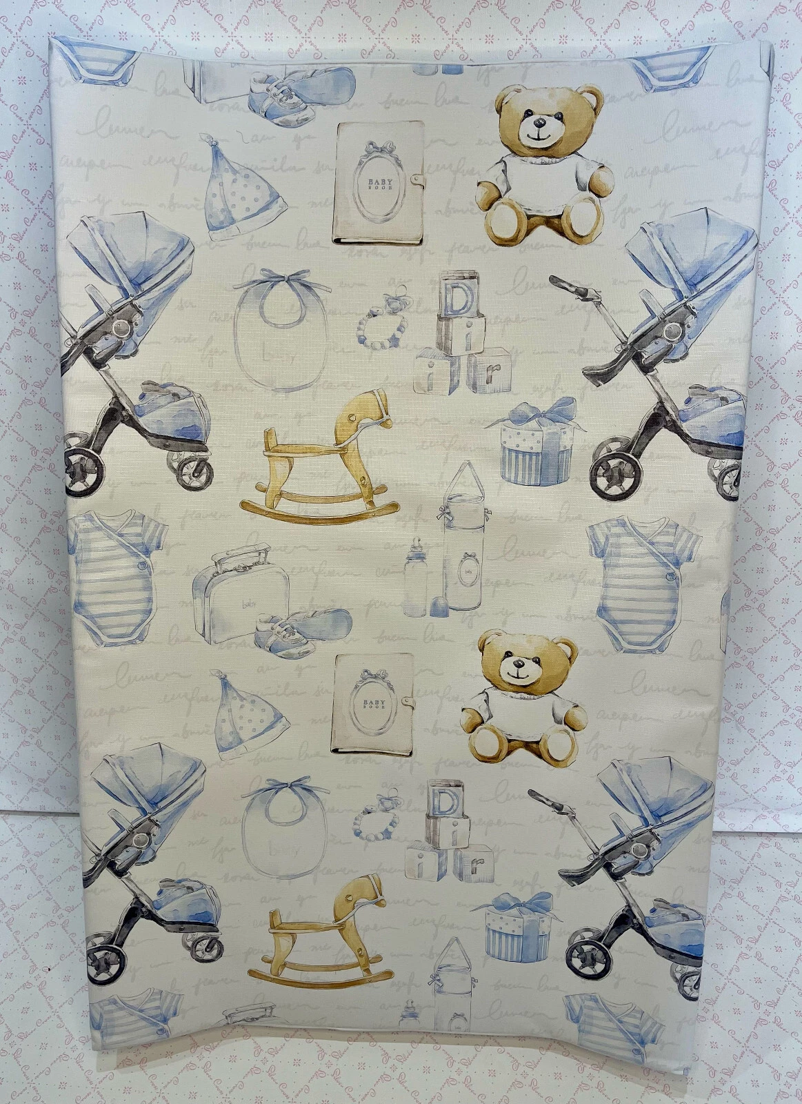 Baby Changing Mat Nursery Boys 690x440mm WEDGE SHAPED MAT Vintage Design
Opens in a new window or ta
