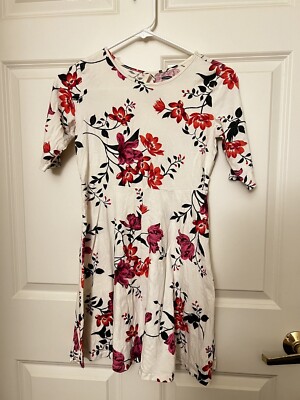 Robe Fille Crazy 8 Multicolore Fleurie - Taille US 14/XL - Occasion Très Bon état