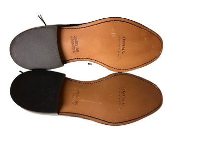 Johnston & Murphy Melton Cap Toe 11.5D Black Optima® Comfort