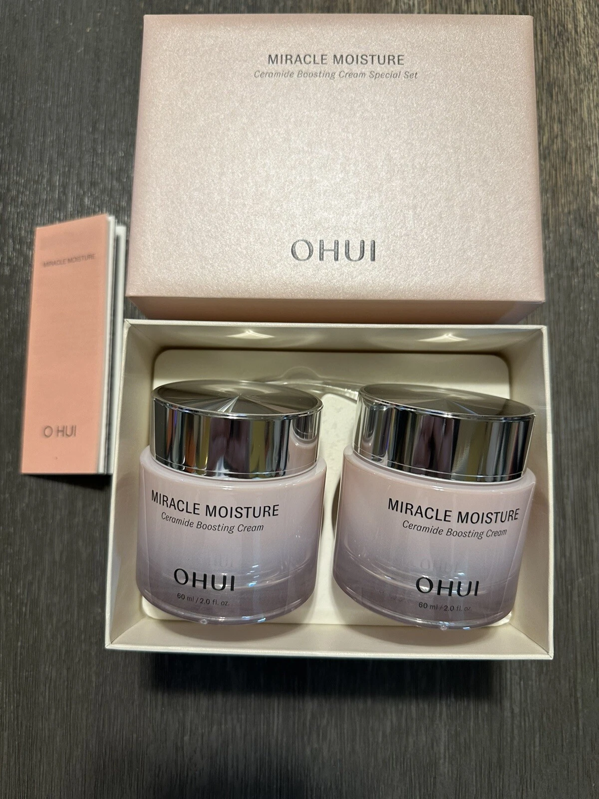 O HUI Miracle Moisture Ceramide Boosting Cream Special Set 60ml x 2ea K-Beauty