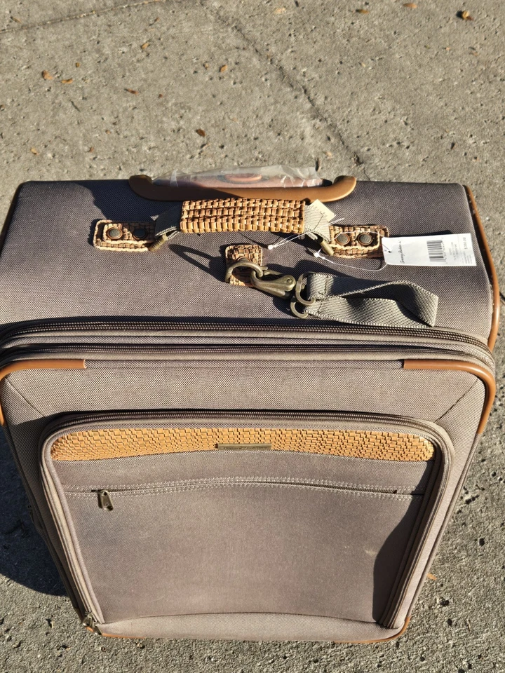 NEW Tommy Bahama Suitcase Rolling Luggage Travel Bag 24" X 18"  Expandable NOS - Image 3 of 4