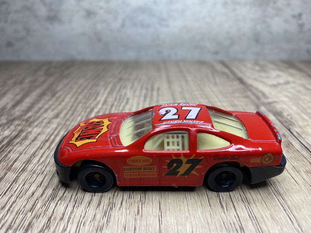 Vintage Henry White No 27 Bang Red Die Cast Model Race Car