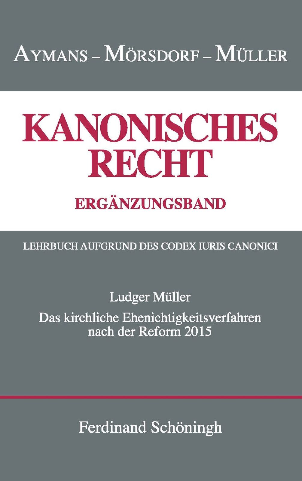 Ludger Müller / Das kirchliche Ehenichtigkeitsverfahren nach der Reform von 2015 - Ludger Müller