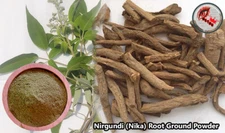Vitex Negundo|Nirgundi|Chaste(Nika) Root Ground Powder Packets - Ceylon