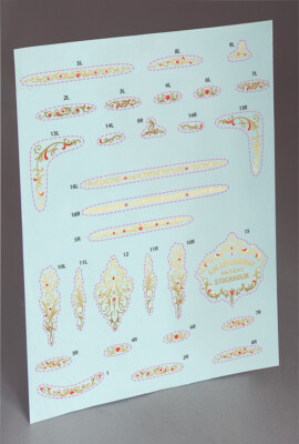 PRE CUT ERICSSON AB 2500 TROPICAL WATER SLIDE DECAL for TELEPHONE  RESTORATION
