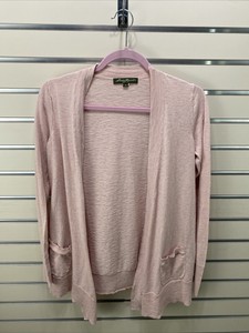 thin pink cardigan