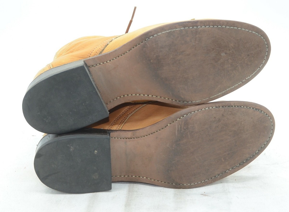 Laredo USA Brown Leather Lace-Up Packer Western Boots Laredo Men main image 3