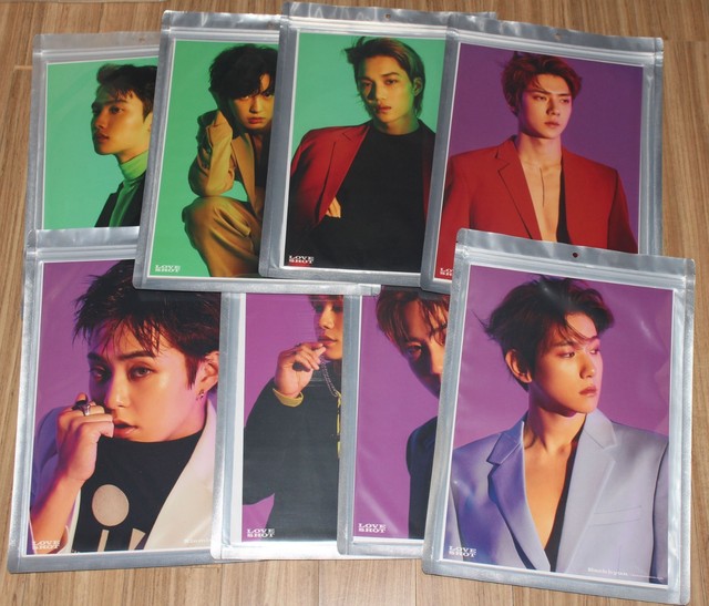 EXO LOVE SHOT SMTOWN GIFTSHOP OFFICIAL GOODS A4 SIZE PHOTO SEALED