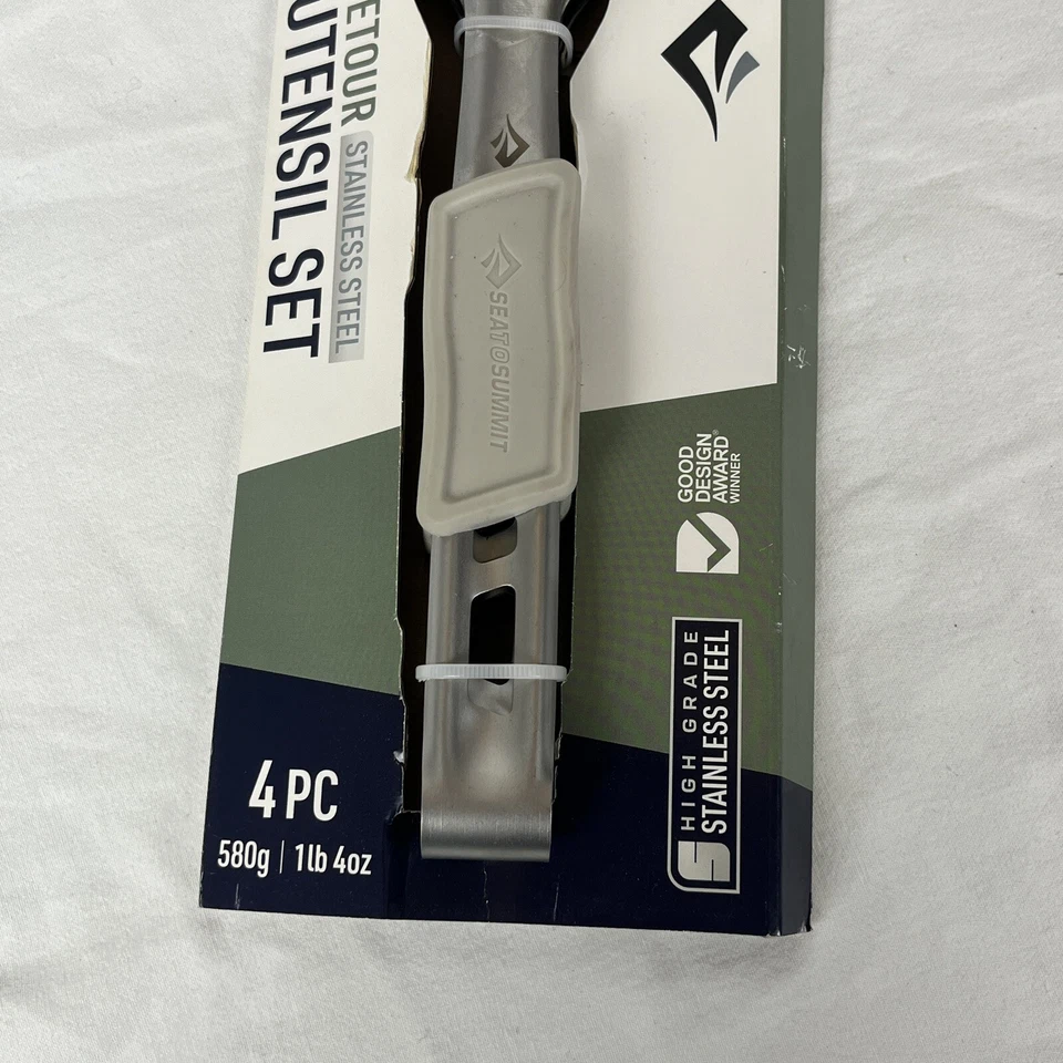 Sea To Summit Detour Utensil Set Stainless Steel 4 piece Camp Kitchen - Image 3 of 4