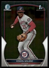 2023 Bowman Chrome #BCP-169 Edwin Solano Chrome Prospects