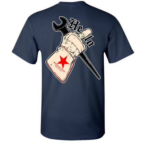 IRONWORKER T-SHIRT | SCHWEISSSER T-SHIRT| BLAUER KRAGEN T-SHIRT| IRONWORKER GEAR | - Bild 1 von 2