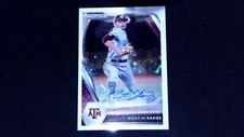 2021 Panini Prizm Draft Picks #PDP112 Dustin Saenz Auto White Donut Circles #/50