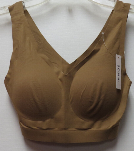 SOMA Exclusive Enbliss Bralette Bra Warm Sienna Wireless Soft  Pullover MED NWT - Picture 1 of 7