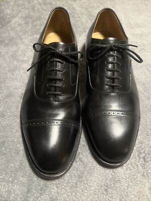 Johnston & Murphy Melton 24-00635 Black Leather Cap Toe Oxford Mens 13 D/B‎ 1D_22-2981__53127.1691787138.  main image 4