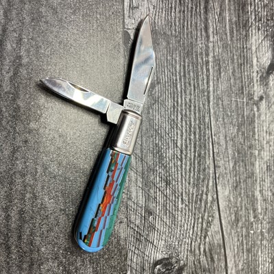 Southwestern Gemstone Inlay Pocket Knife