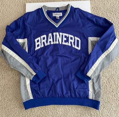 Rare Brainerd Warriors Minnesota Blue XL Windbreaker Stitched Jacket