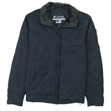 Columbia Women's Black L Nylon Interchange Full Zip Winter Jacket