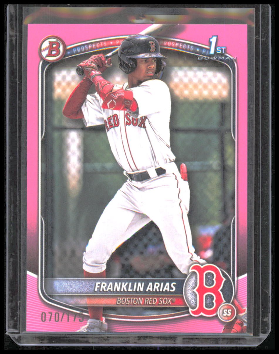 2025 Bowman #BP-67 Franklin Arias Prospects Pink #/175