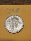 1917 D T2 Standing Liberty Quarter AU Details Cleaned Lot3-8