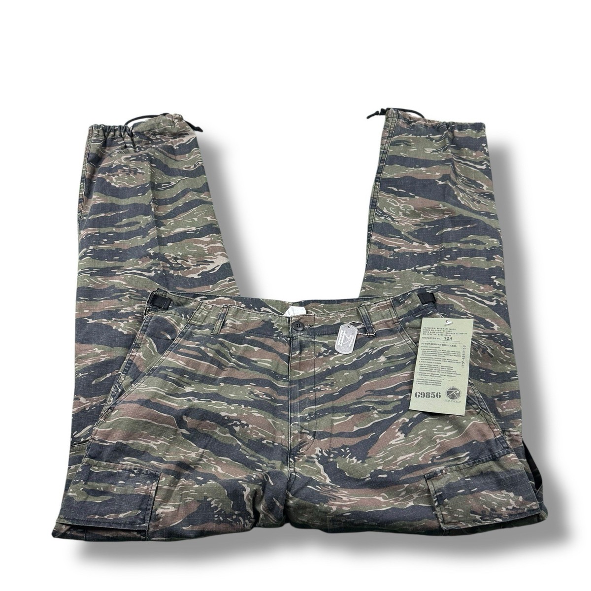NWT Rothco Vintage Vietnam Rip-Stop Tiger Stripe Camo Fatigue