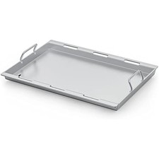 Onlyfire Stainless Steel Rectangle Griddle Plancha with Handles and Grease Hole