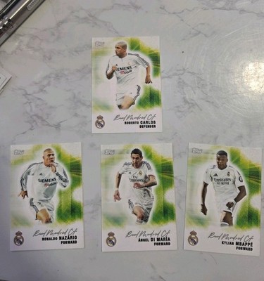 Topps Real Madrid Stars Mbappé Ronaldo Roberto Carlos Di Maria