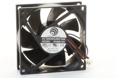 Power Logic PL80S12H 80x80x25mm Sleeve Bearing Server Fan 2Pin DC12V 0.17A 2.04W