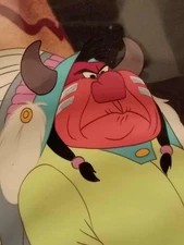 ROCK BOTTOM PRICE ON THIS BEAUTY! Peter Pan Indian Chief 1953 production cel.