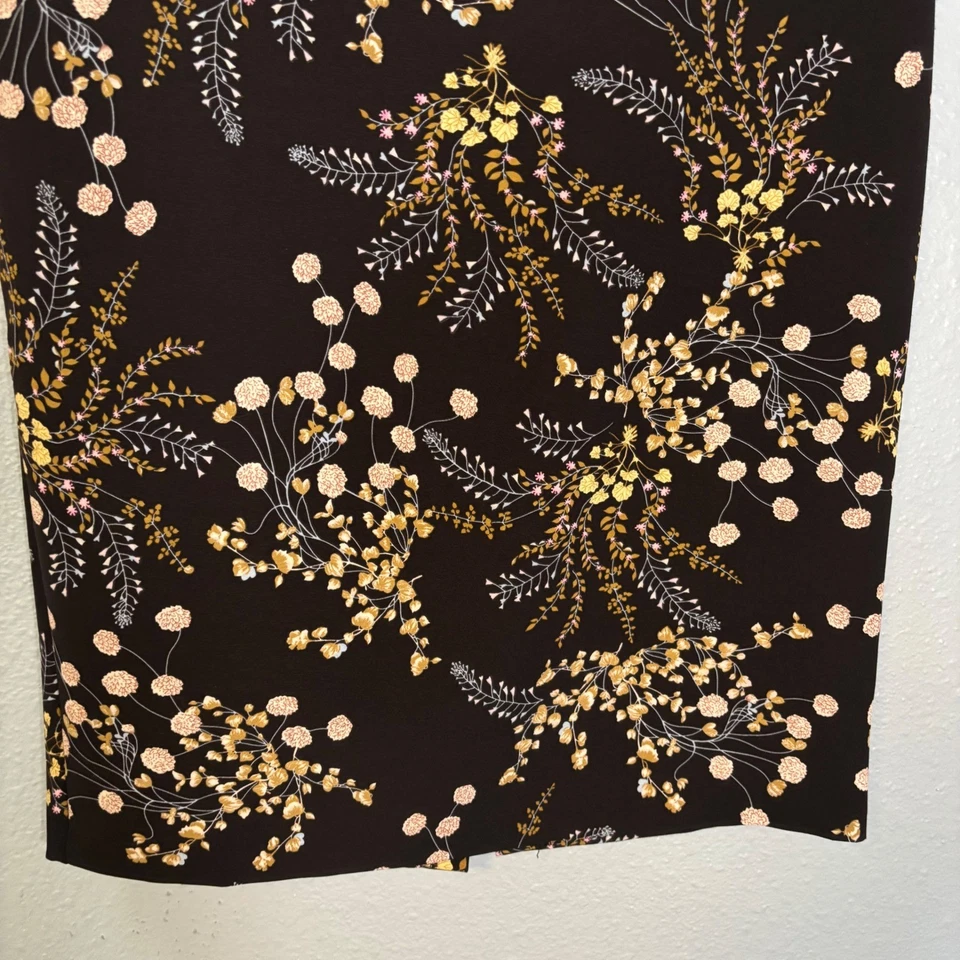 Philosophy Womens Floral Pencil Skirt Career Wear High Waist Stretch Size 10 — 第 4/4 张图片
