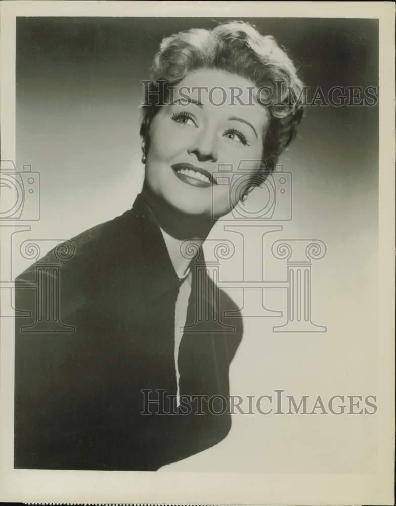 1957 Press Photo Singer Dolores Hawkins on CBS-TV's 