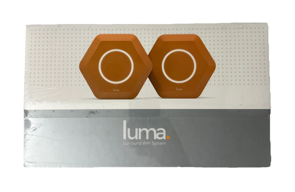 Luma Surround WiFi System Dual-Band 2.4 Ghz and 5 Ghz 2 Pack - Orange New Sealed - Image 2 of 4