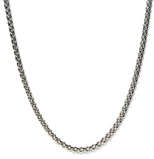 Franco Chain Necklace 2.5mm 4mm Width 22in 24in 26in 316L Stainless Steel