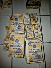 30 GE /Mazda Photoflash 34 Bulbs Vintage NOS Original Packaging Flash   