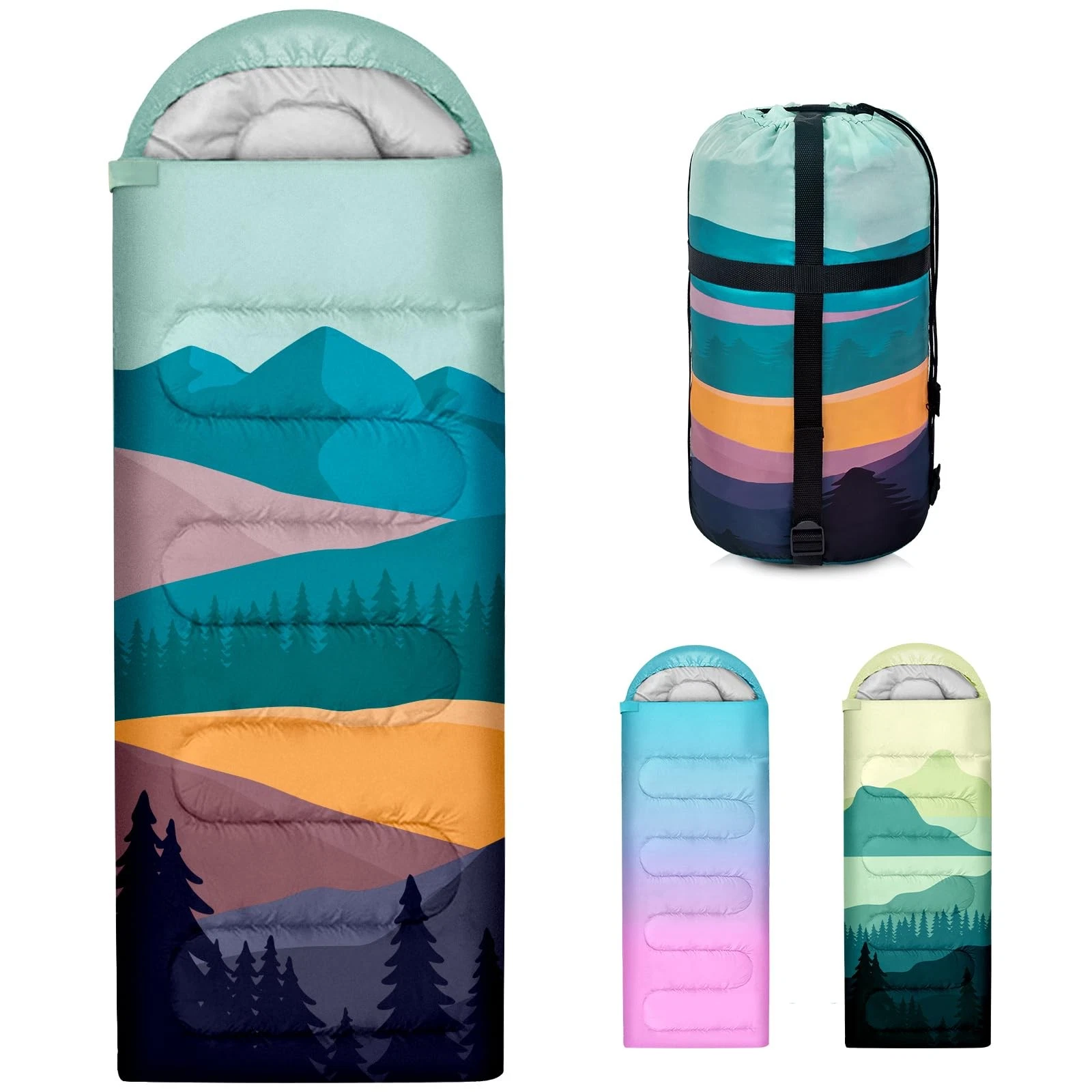 Sleeping Bags for Adults, 3 Seasons Warm & Cold Weather Waterproof Lightweigh...