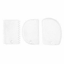 St&auml;dter dough scraper set 3 pcs. dough scraper comb scraper part spatula smoo...