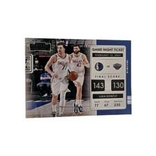 2021-22 Panini Contenders - Game Night Ticket Luka Dončić #7