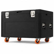 Large ATA Cable Trunk Flight Case with Wheels...