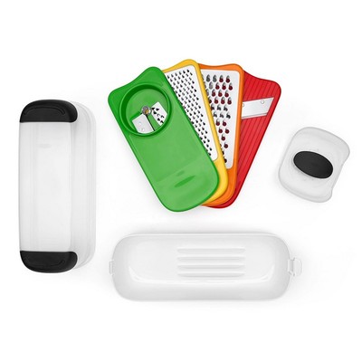 OXO - Good Grips - Spiralize Grate & Slice Set - Set per affettare e grattugiare