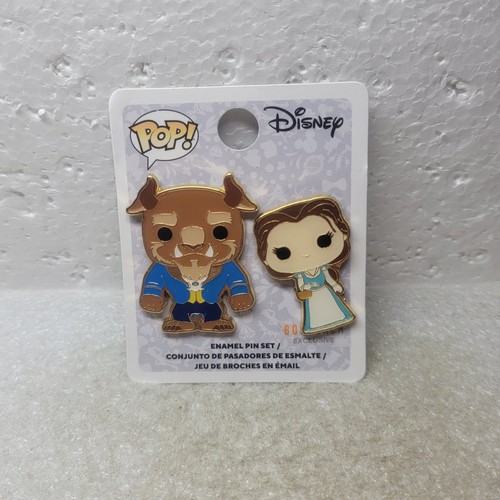 Funko Pop Disney Belle & Beast Enamel Pin Set Beauty and the Beast Official NEW