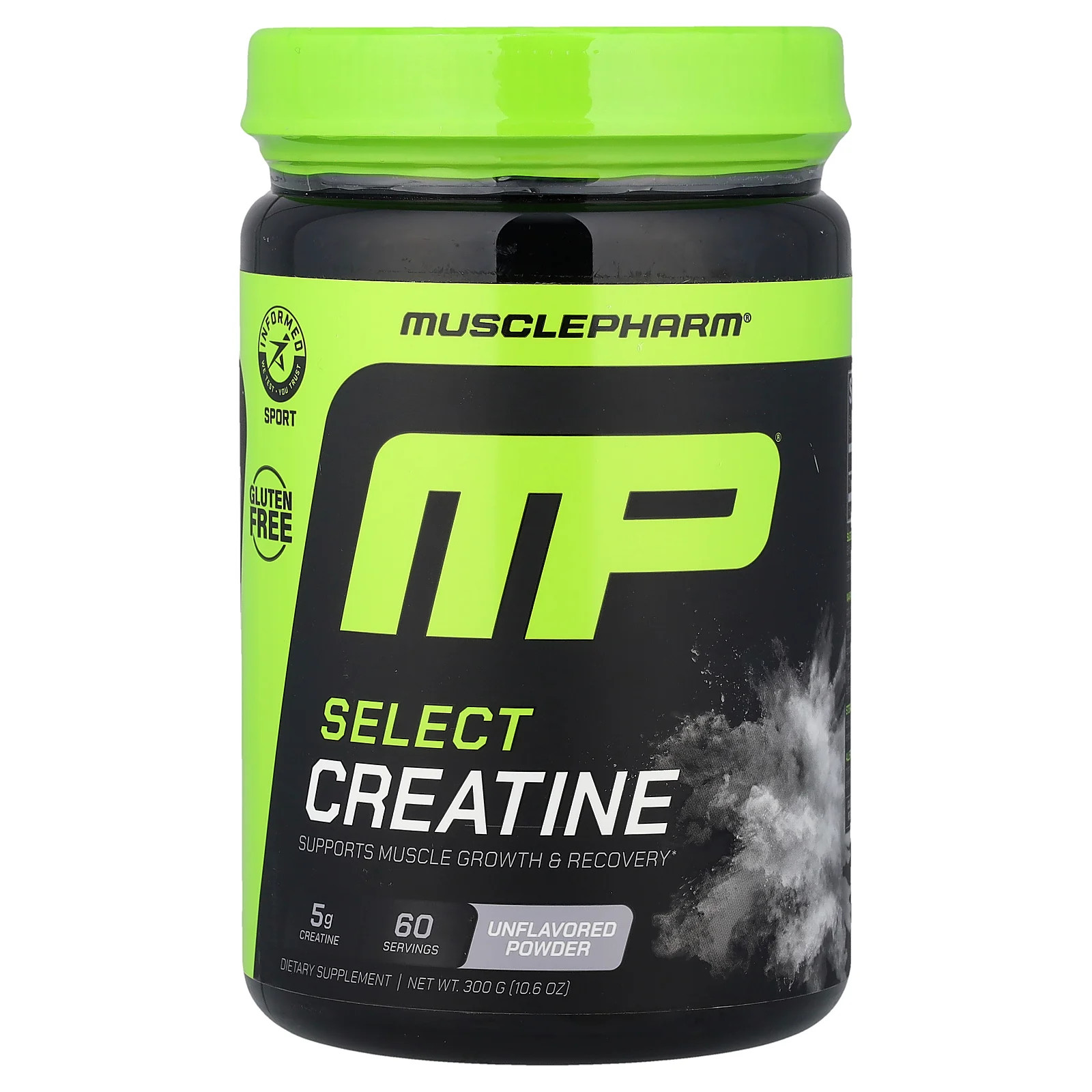 MusclePharm, Essentials, креатин, Без вкуса, 0,66 фунта (300 г), 5 г (1 мерная ложка)