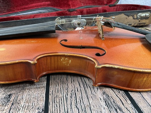 Antique Violin Eduard Reichert Dresden Tone Violin Style IV no 19 Dodd Bow Case - Picture 15 of 24