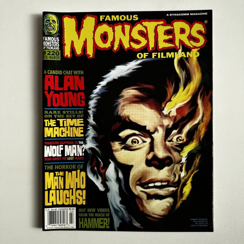 FAMOUS MONSTERS OF FILMLAND #220 Frankenstein 1970 LARRY TALBOT Time Machine